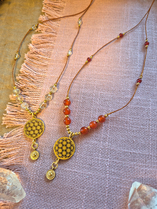 Kette SONNENZAUBER Karneol/Citrin Kette