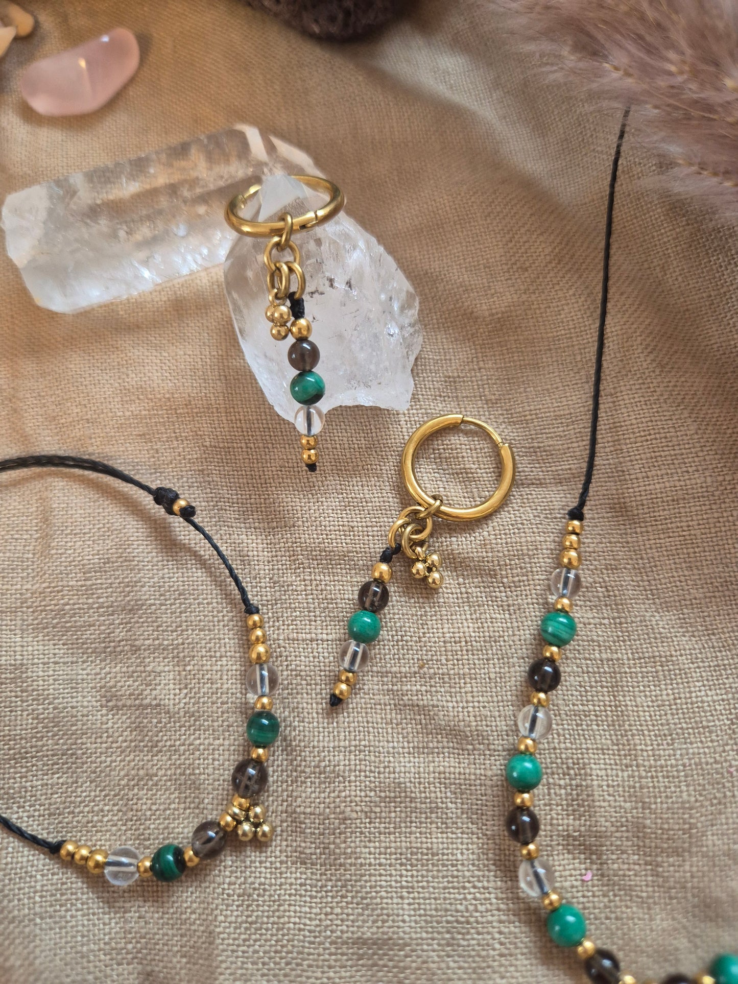 BUNDLE Trilogie der Balance Kette & Armband und Creolen
