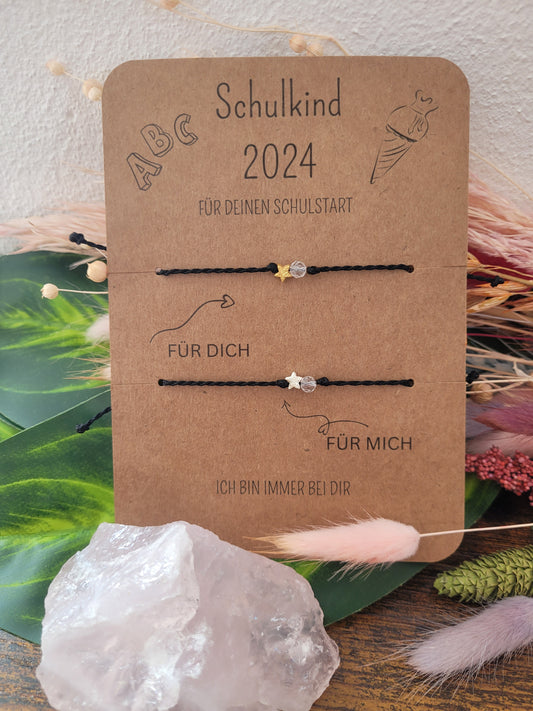 STERNE 2er Set "Freude" Armbänder personalisierbar