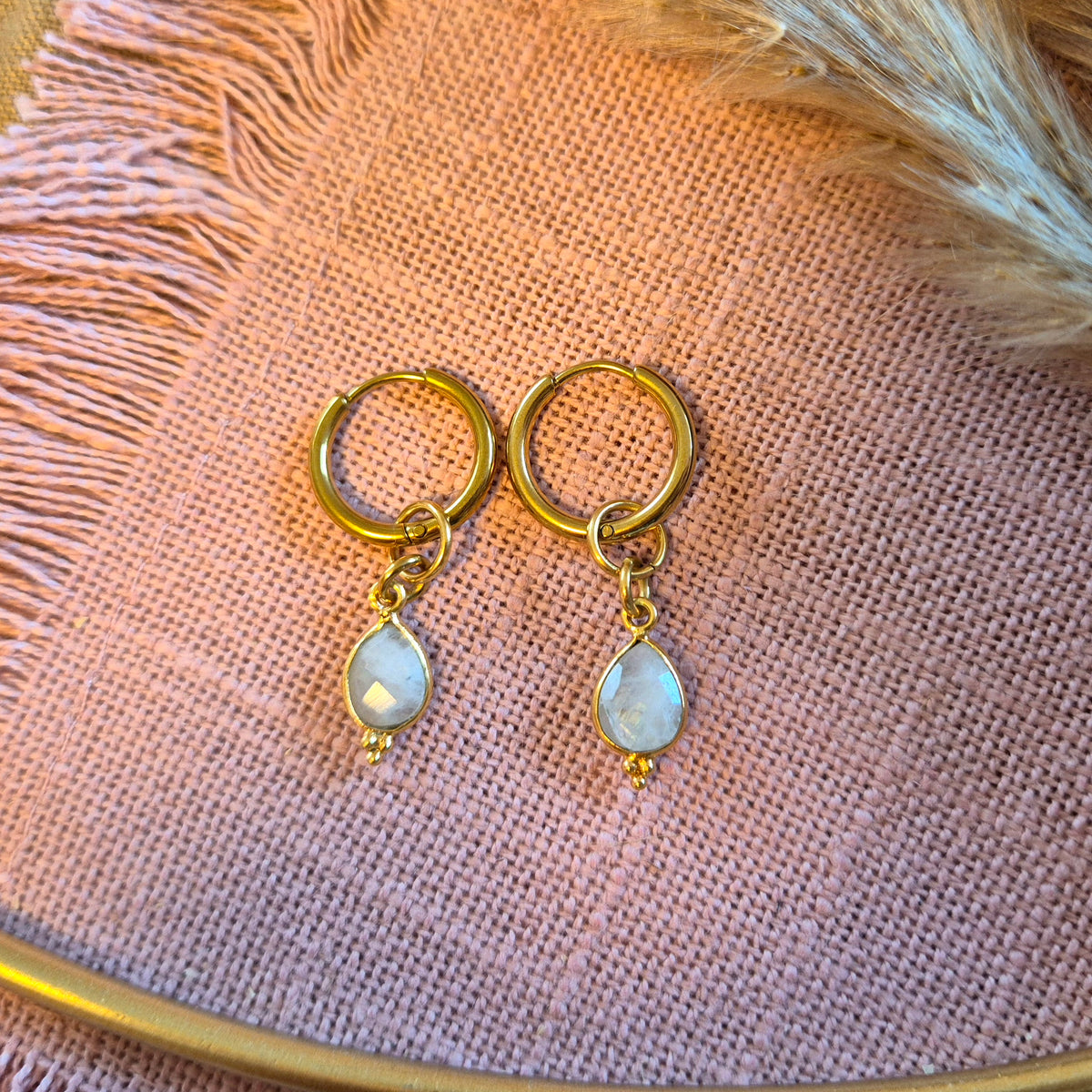 MIX&MATCH Creolen EDELSTEIN- Wechselcharms – gestalte deinen Look immer wieder neu