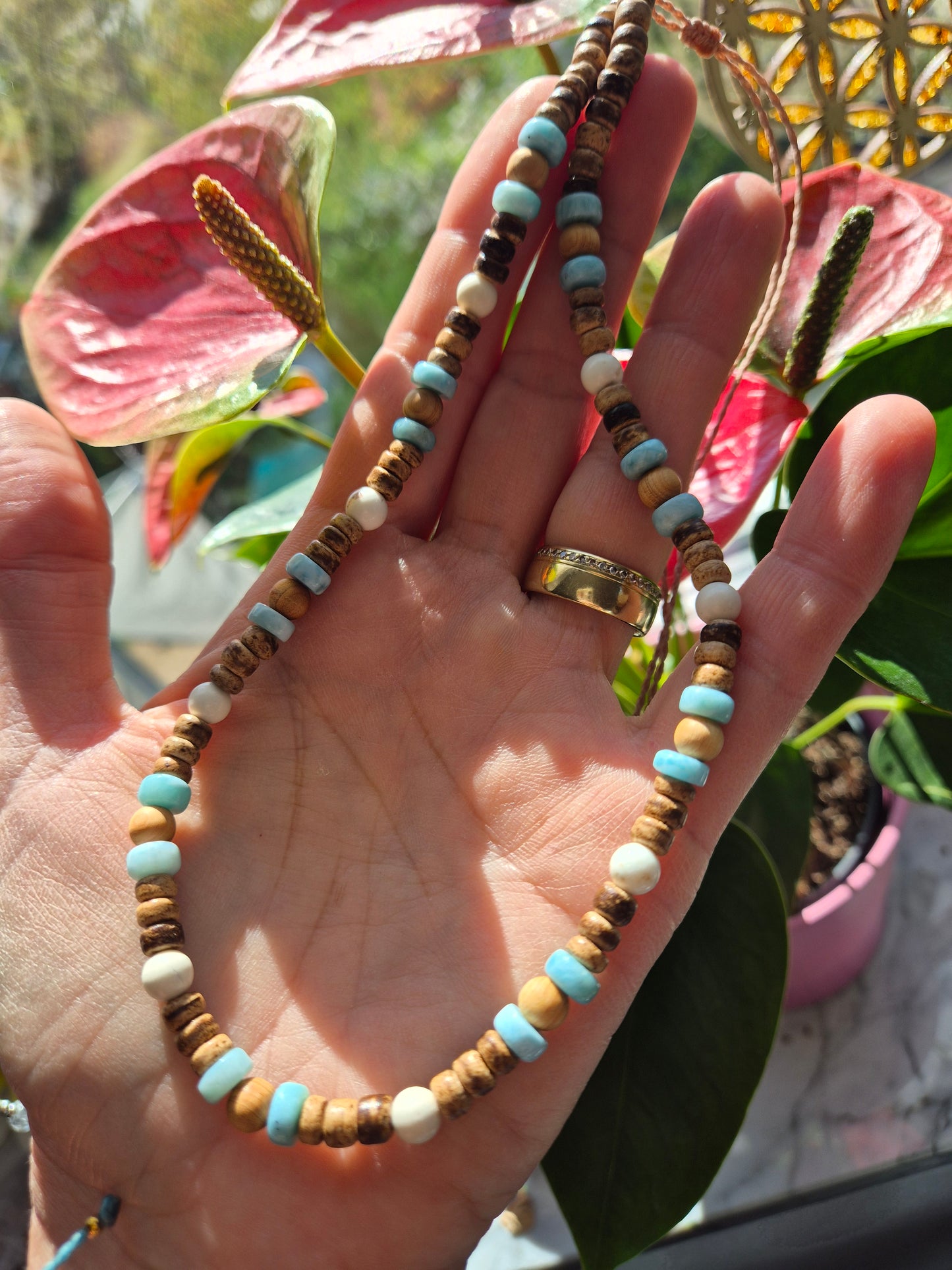 Sommerkette/Armband "Coco bello" mit Larimar