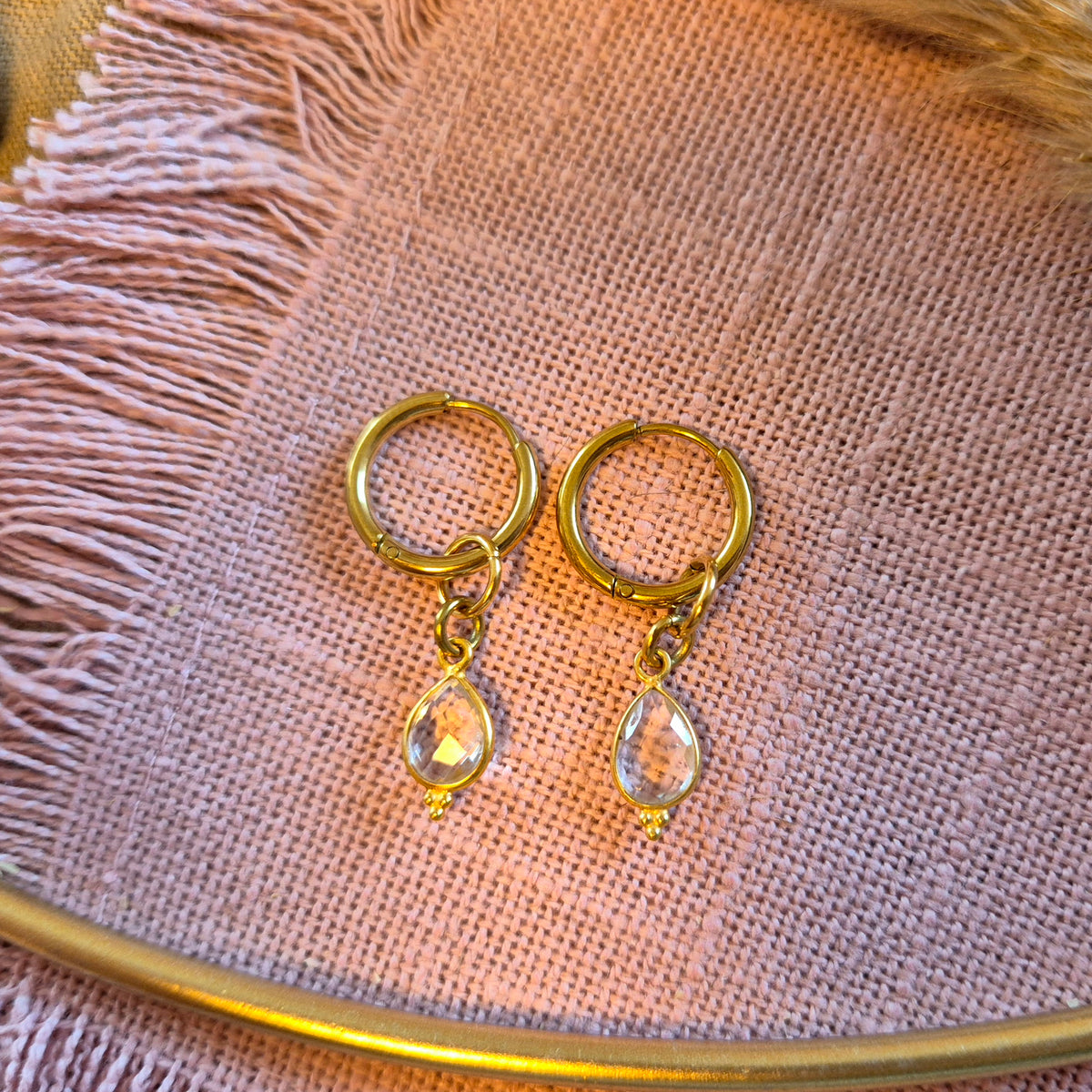MIX&MATCH Creolen EDELSTEIN- Wechselcharms – gestalte deinen Look immer wieder neu