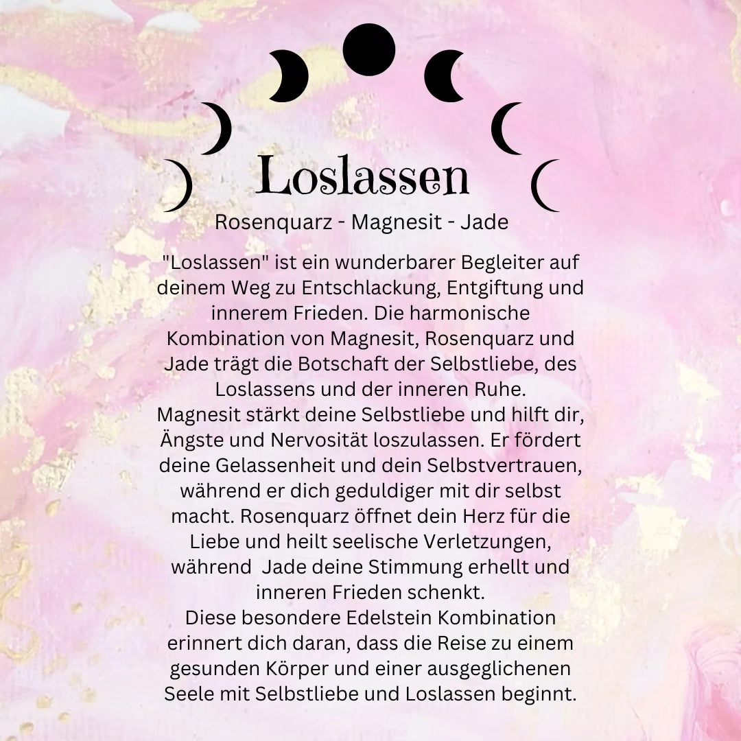 Lebensbegleiter "Loslassen" Armband personalisierbar