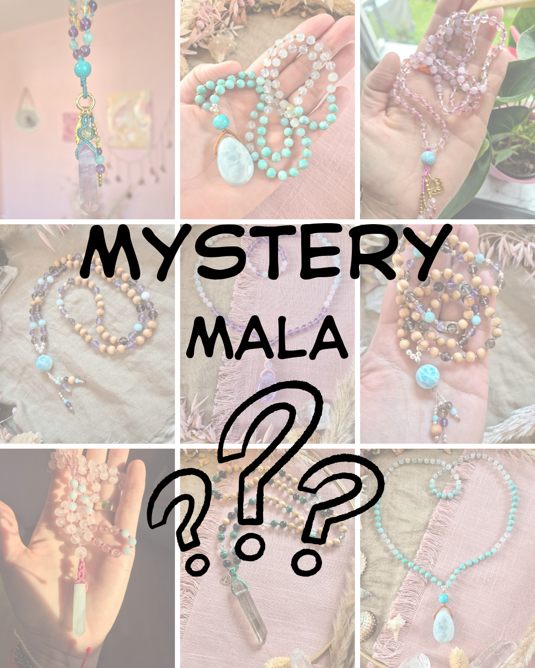 MYSTERY MALA-KETTE - Intuitiv für dich ausgewählt | Unikat Edelstein Mala