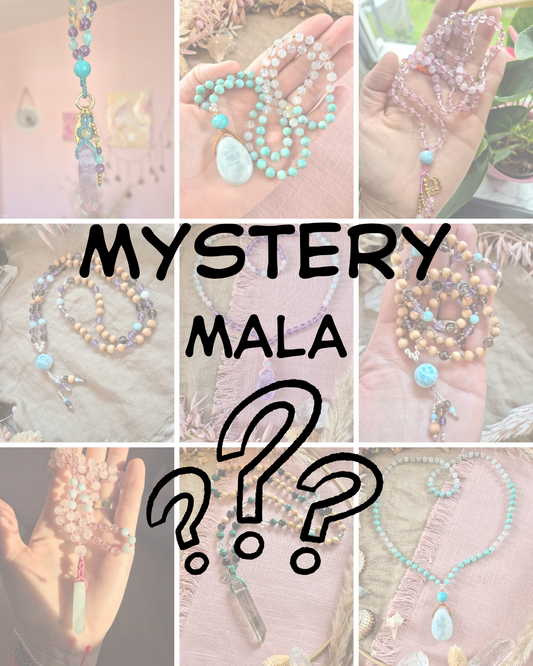 MYSTERY MALA-KETTE - Intuitiv für dich ausgewählt | Unikat Edelstein Mala