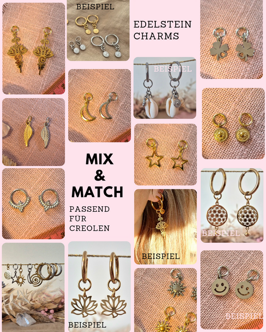 MIX&MATCH Creolen Wechselcharms – gestalte deinen Look immer wieder neu