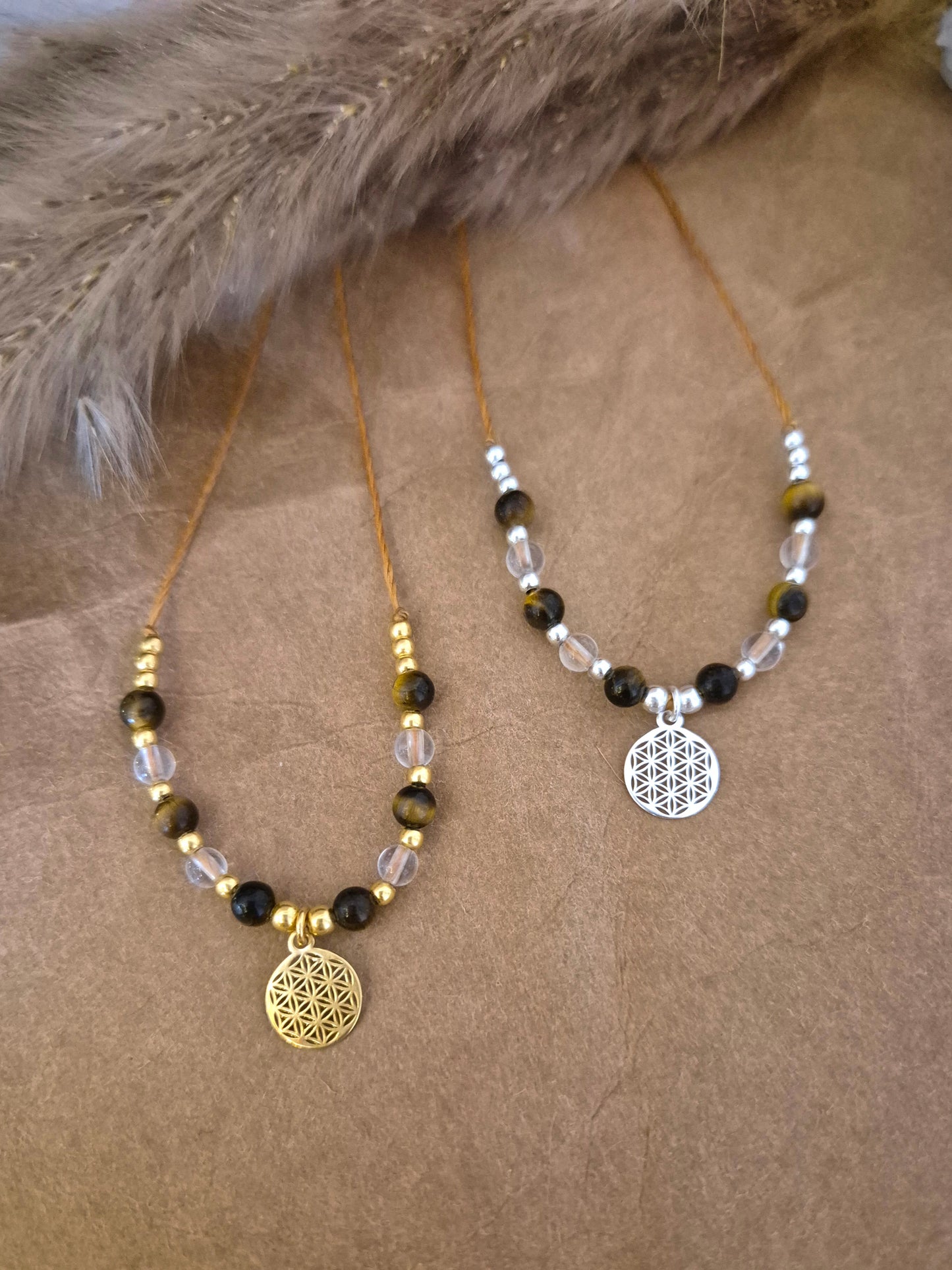 Ferihana 2.0 - Lebensblume Kette Gold/Silber/Rosègold "LIGHT"