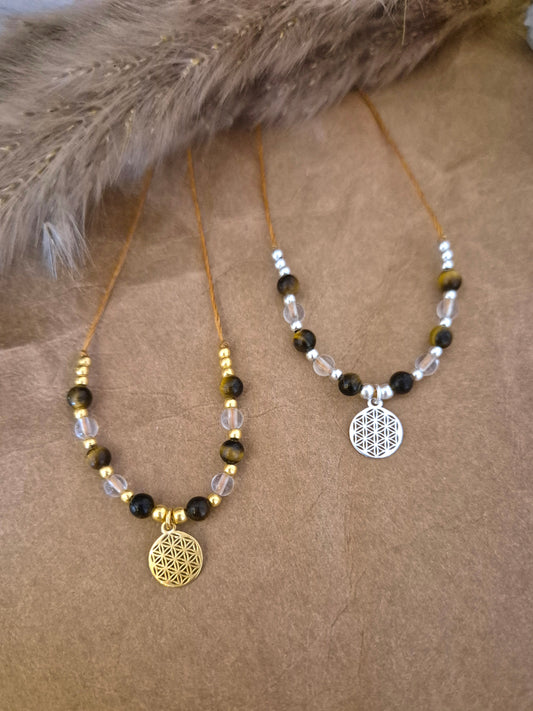 Ferihana 2.0 - Lebensblume Kette Gold/Silber/Rosègold "LIGHT"