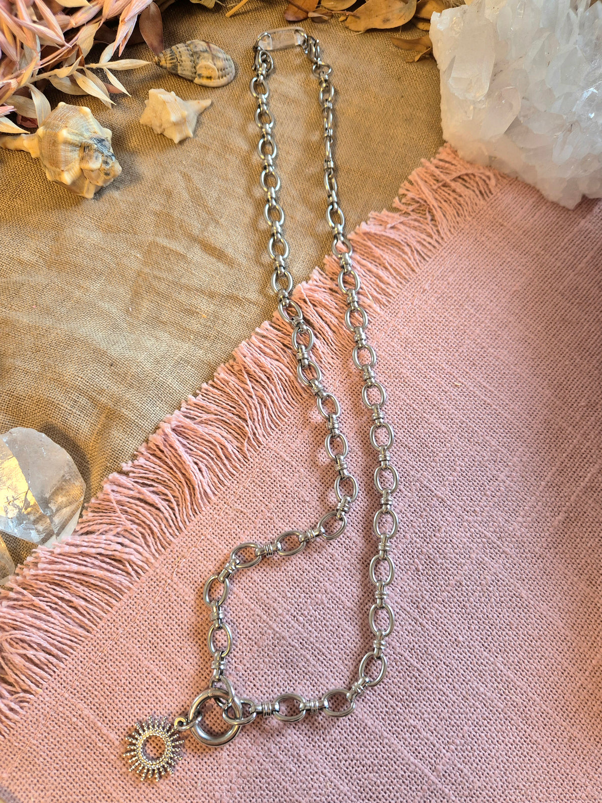 VORBESTELLUNG ZUM REDUZIERTEN PREIS - LIEFERZEIT 2 WOCHEN Mix& Match Kette -Die wandelbare Mix & Match Kette inkl. Wechselkarabiner&Sonnen-Charm