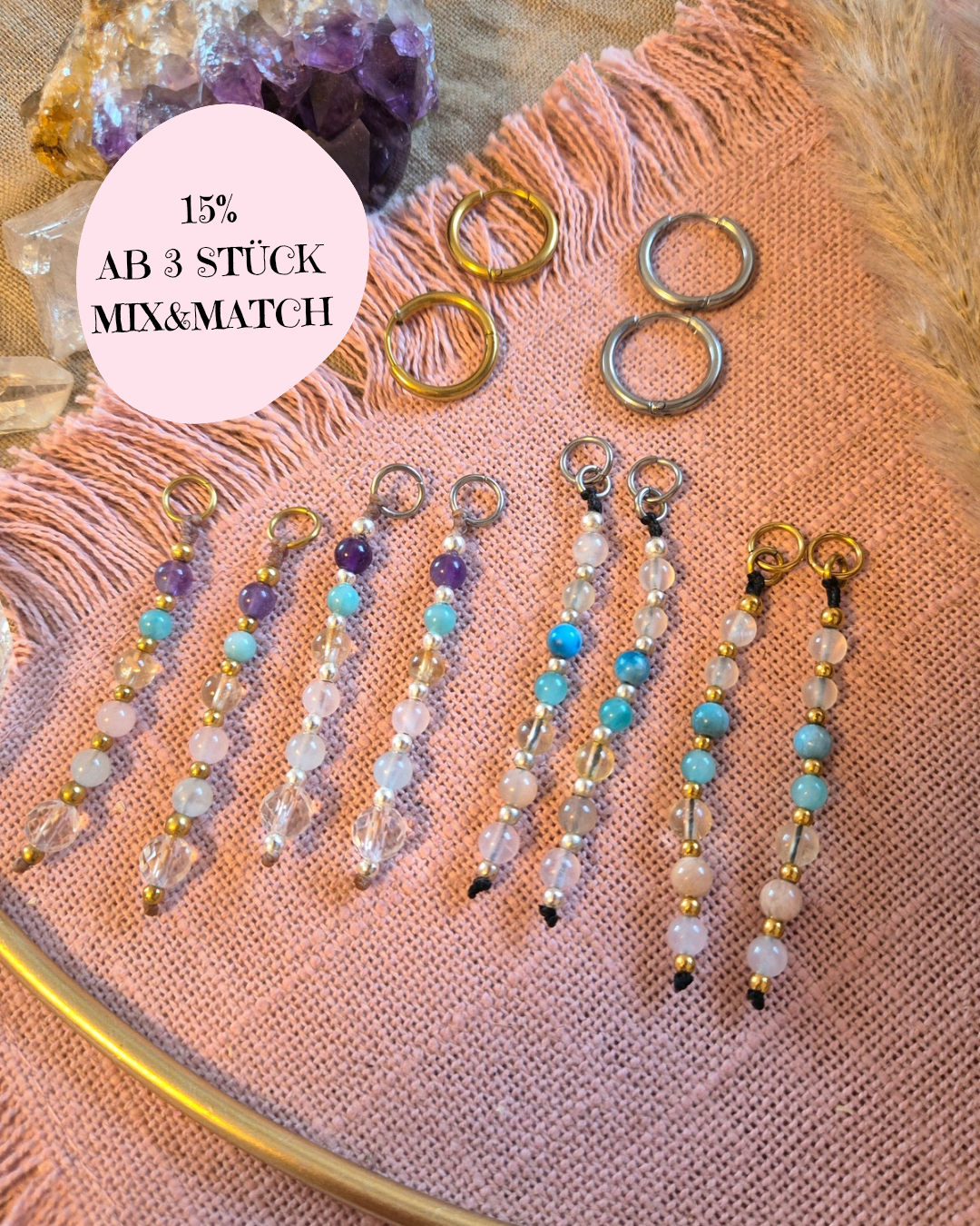 MIX&MATCH Perlen-Charms für Creolen