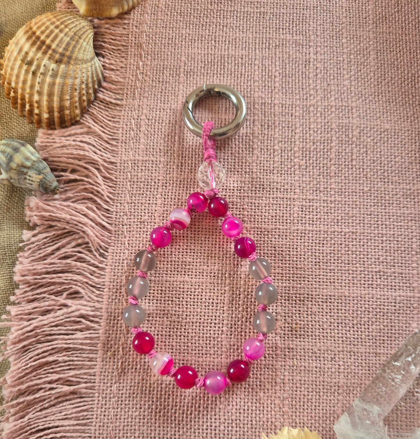 Micro-Mala – dein Mini-Ritual für Achtsamkeit mit Edelstein/Zedernholz MIX&MATCH !!!GRATIS CHARM SOLANGE DER VORRAT REICHT!!!