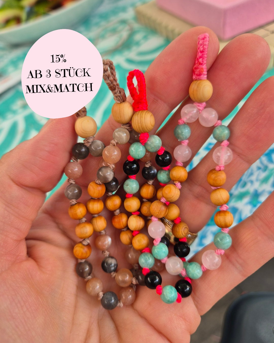MIX&MATCH Micro-Mala - dein kleines Ritual für unterwegs | Eine kleine Mala. Ein persönlicher Begleiter. Dein Moment zum Innehalten.
