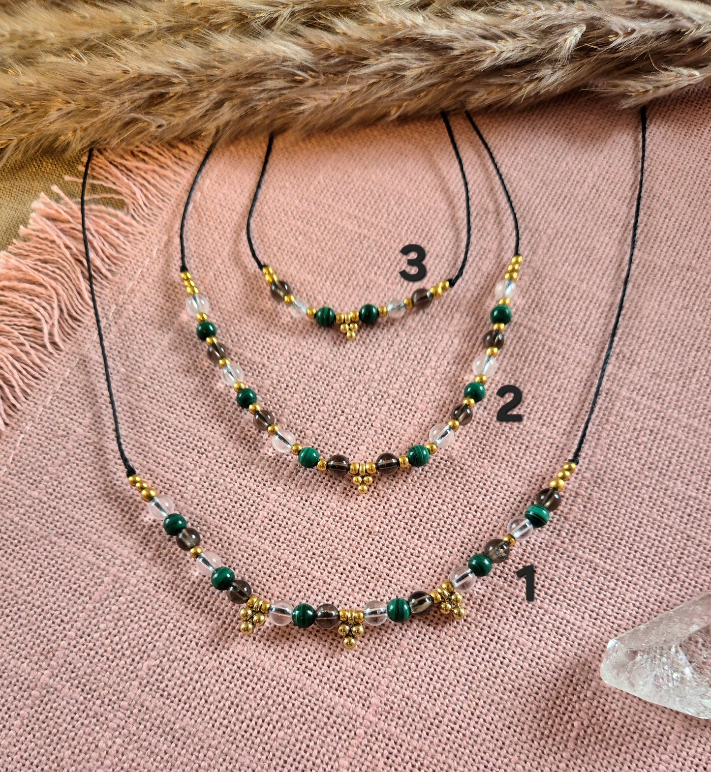 TRILOGIE DER BALANCE - KETTE/ARMBAND/OHRRINGE Gold