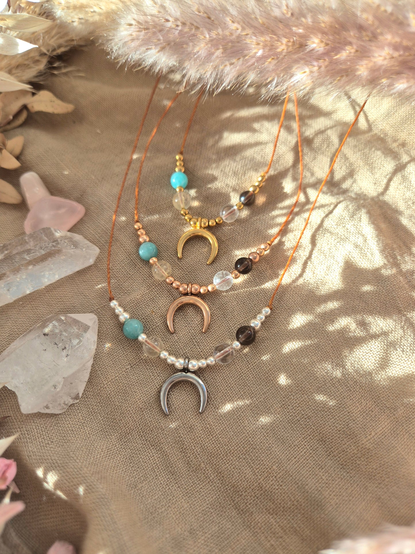 Mondphasen MOON MAGIC -Mondzyklus Kette Gold | Silber | Rosègold