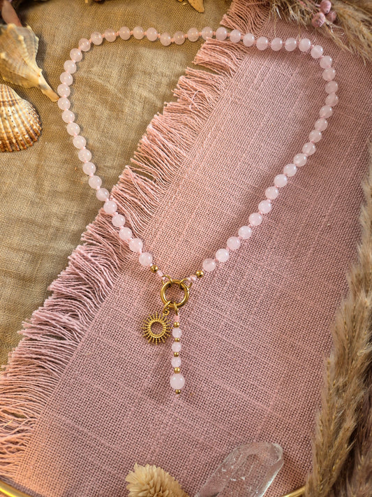 ROSENQUARZ Mix& Match Lieblings-Kette -Die wandelbare Mix & Match Kette mit Wechselkarabiner und austauschbaren Charms