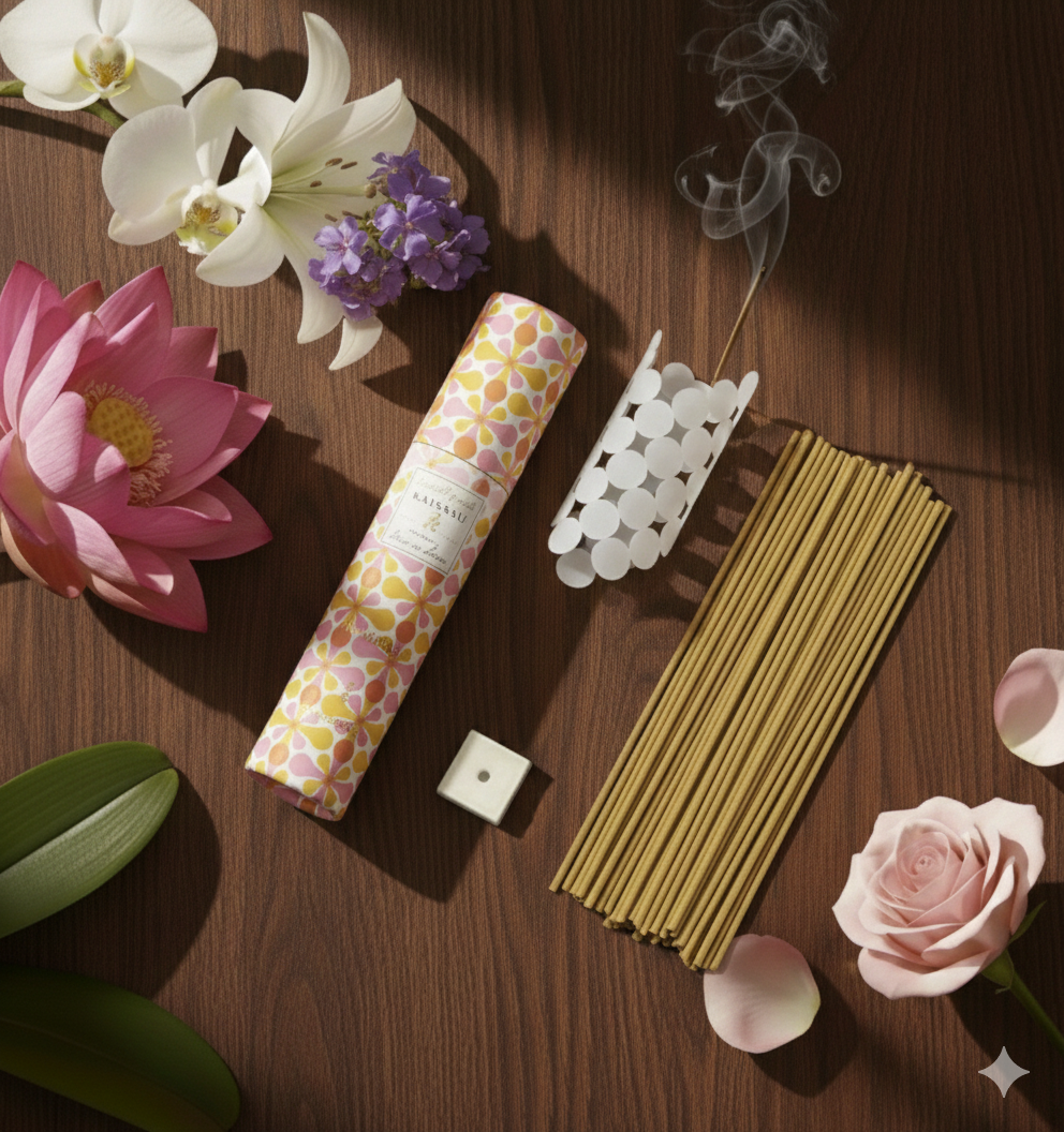 Scentscape - KajuKaju - Grapefruit | Japanische Räucherstäbchen inkl. Halterung GESCHENKIDEE