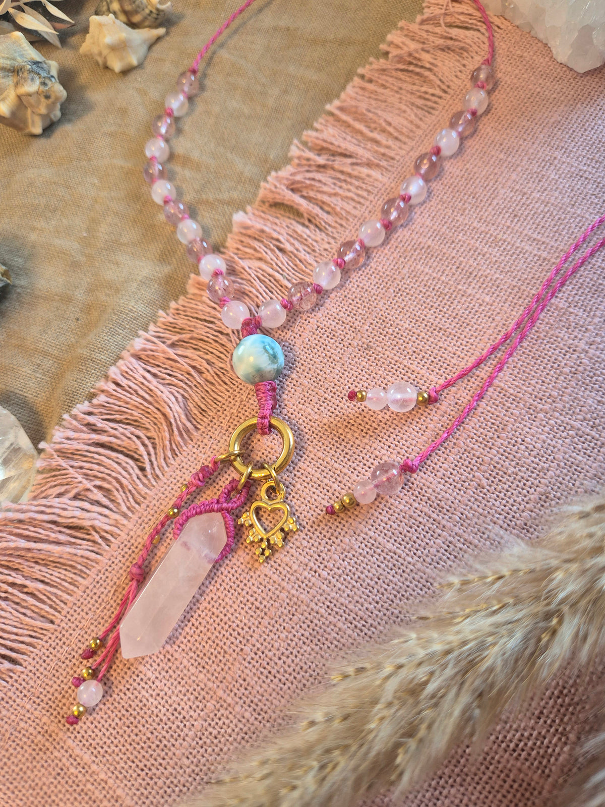MIX&MATCH  Kette HEART mit Wechselkarabiner und Charms