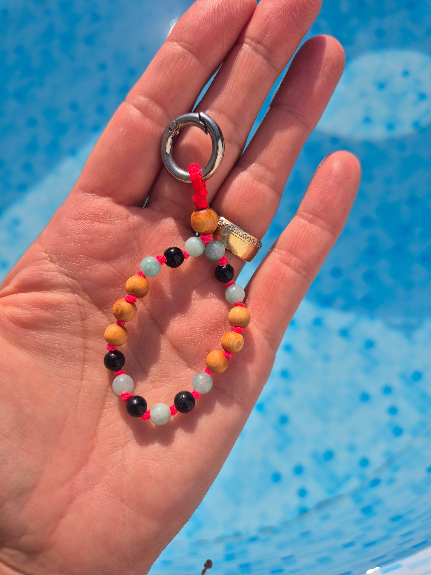 Micro-Mala – dein Mini-Ritual für Achtsamkeit mit Edelstein/Zedernholz MIX&MATCH !!!GRATIS CHARM SOLANGE DER VORRAT REICHT!!!