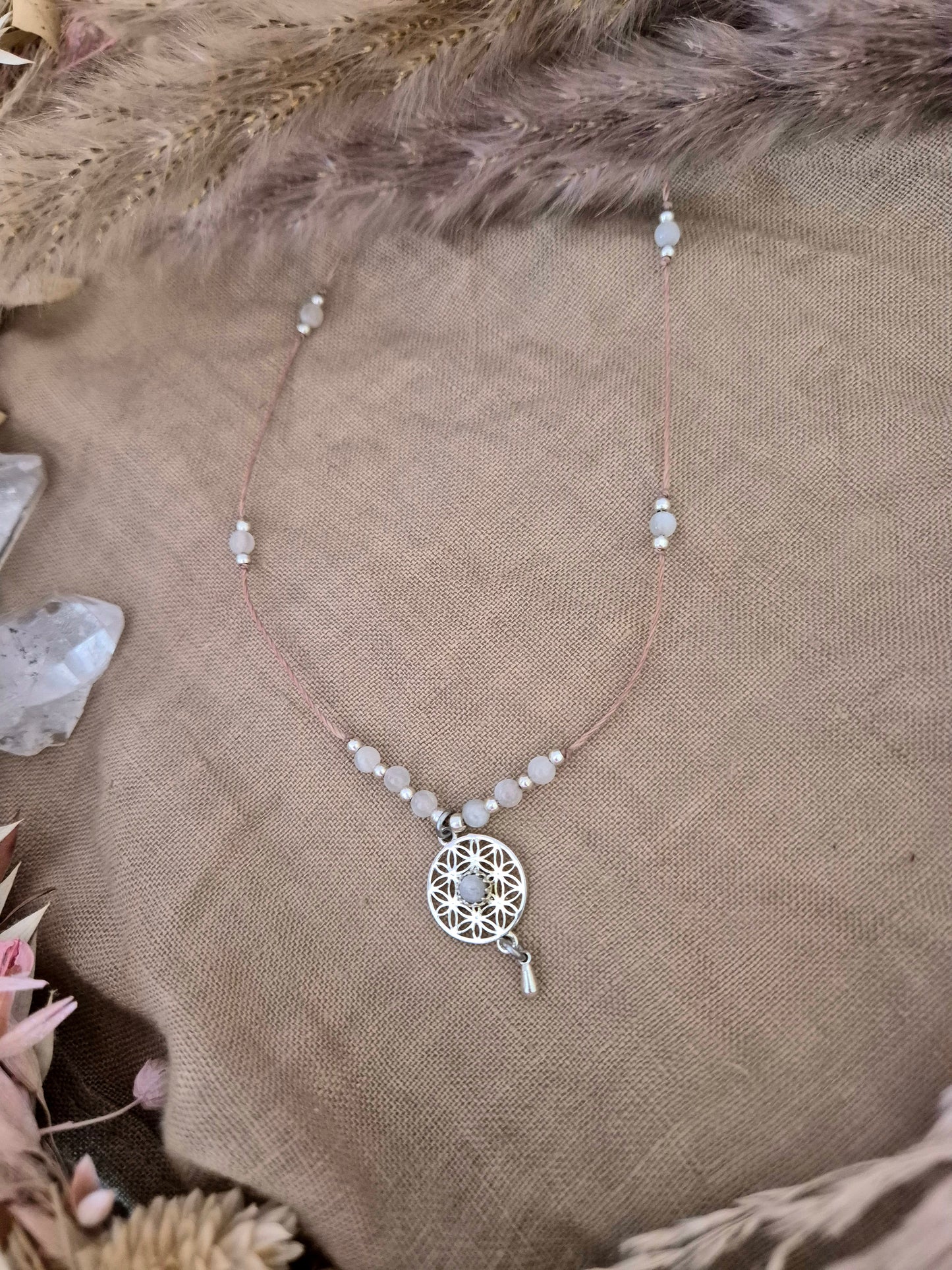 Meereszauber inspiriert von Kroatien  - Lebensblume Kette