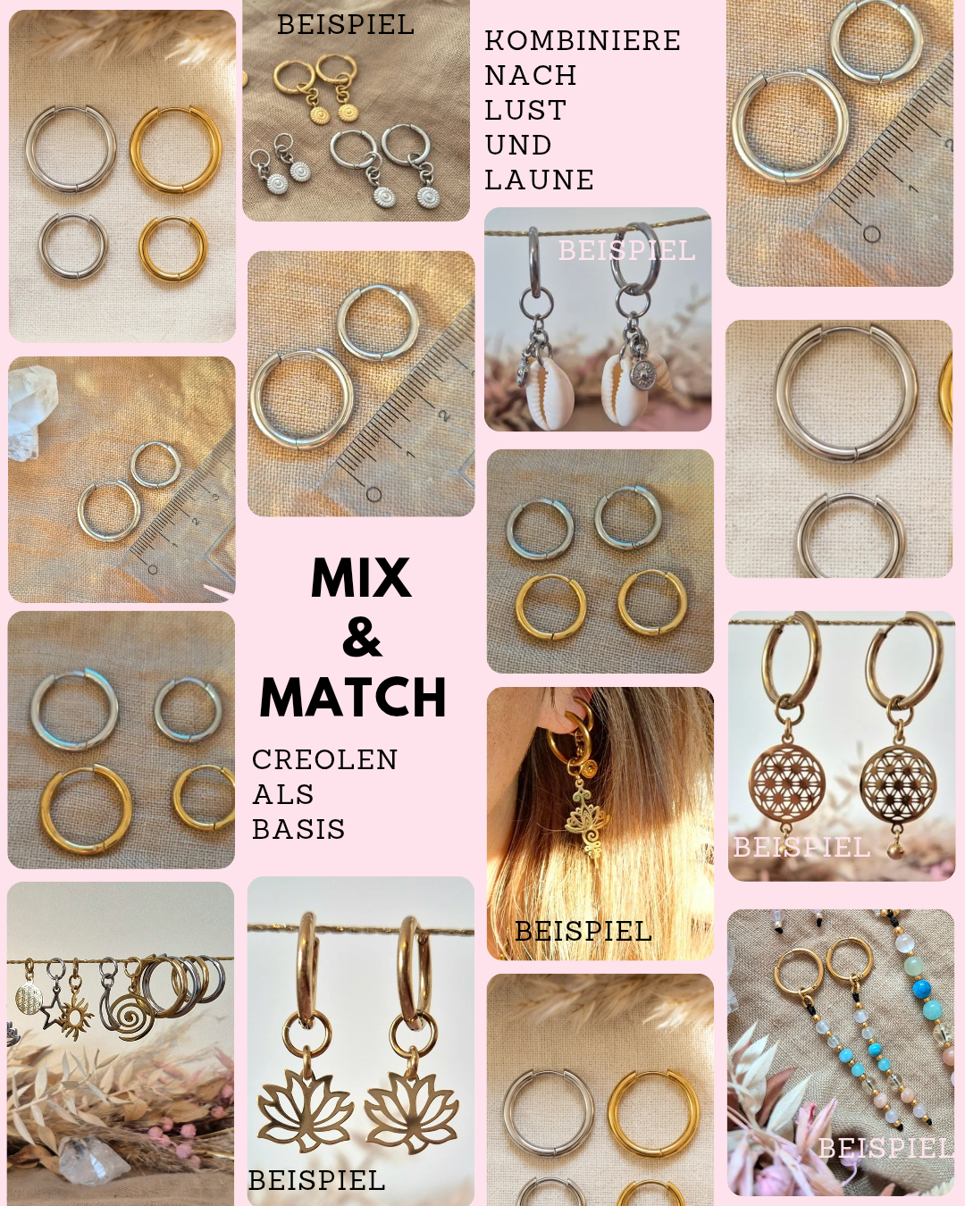 MIX&MATCH Creolen – deine Basis für unzählige Kombinationen