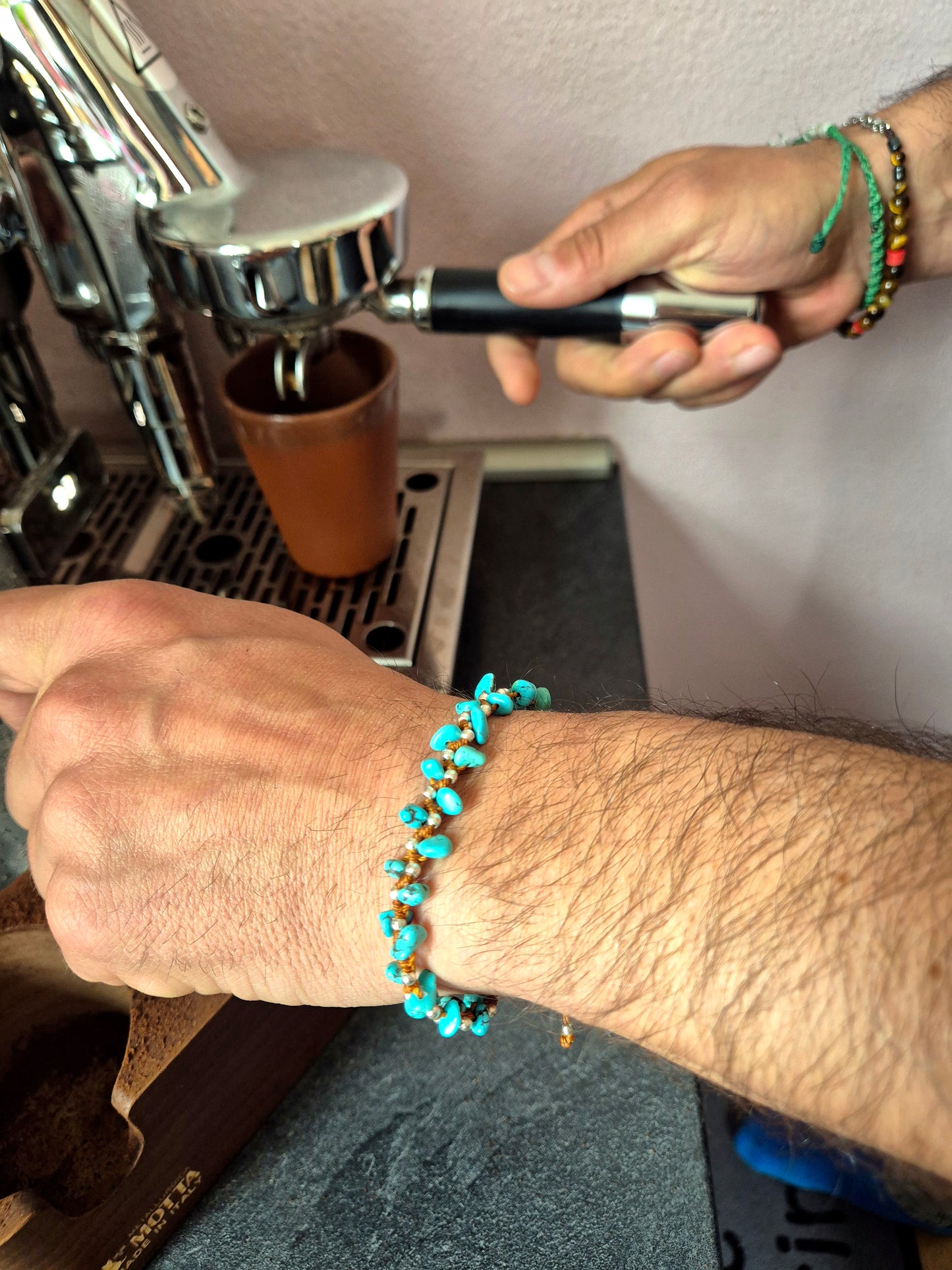 Türkis Splitter-Armband
