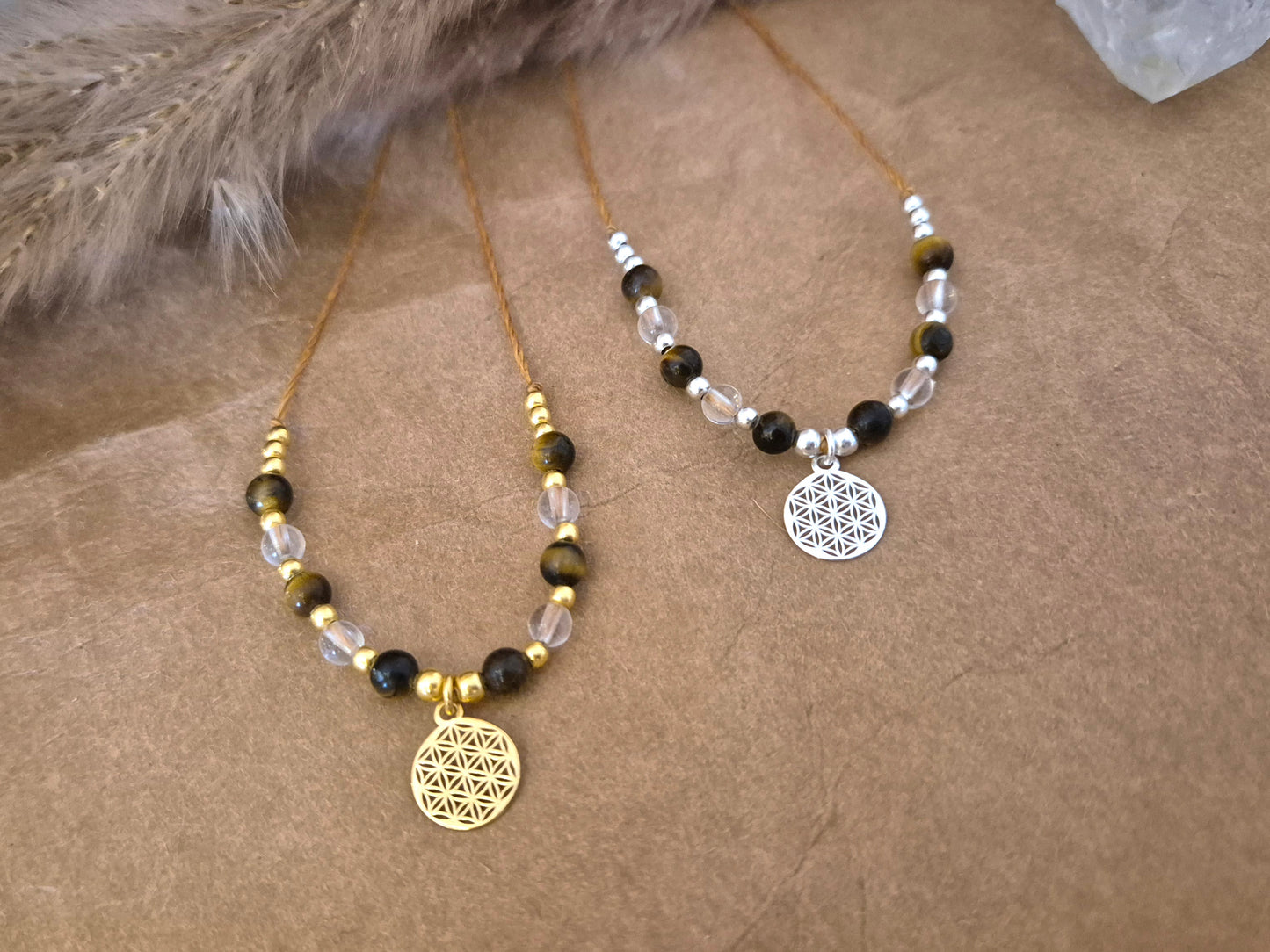 Ferihana 2.0 - Lebensblume Kette Gold/Silber/Rosègold "LIGHT"