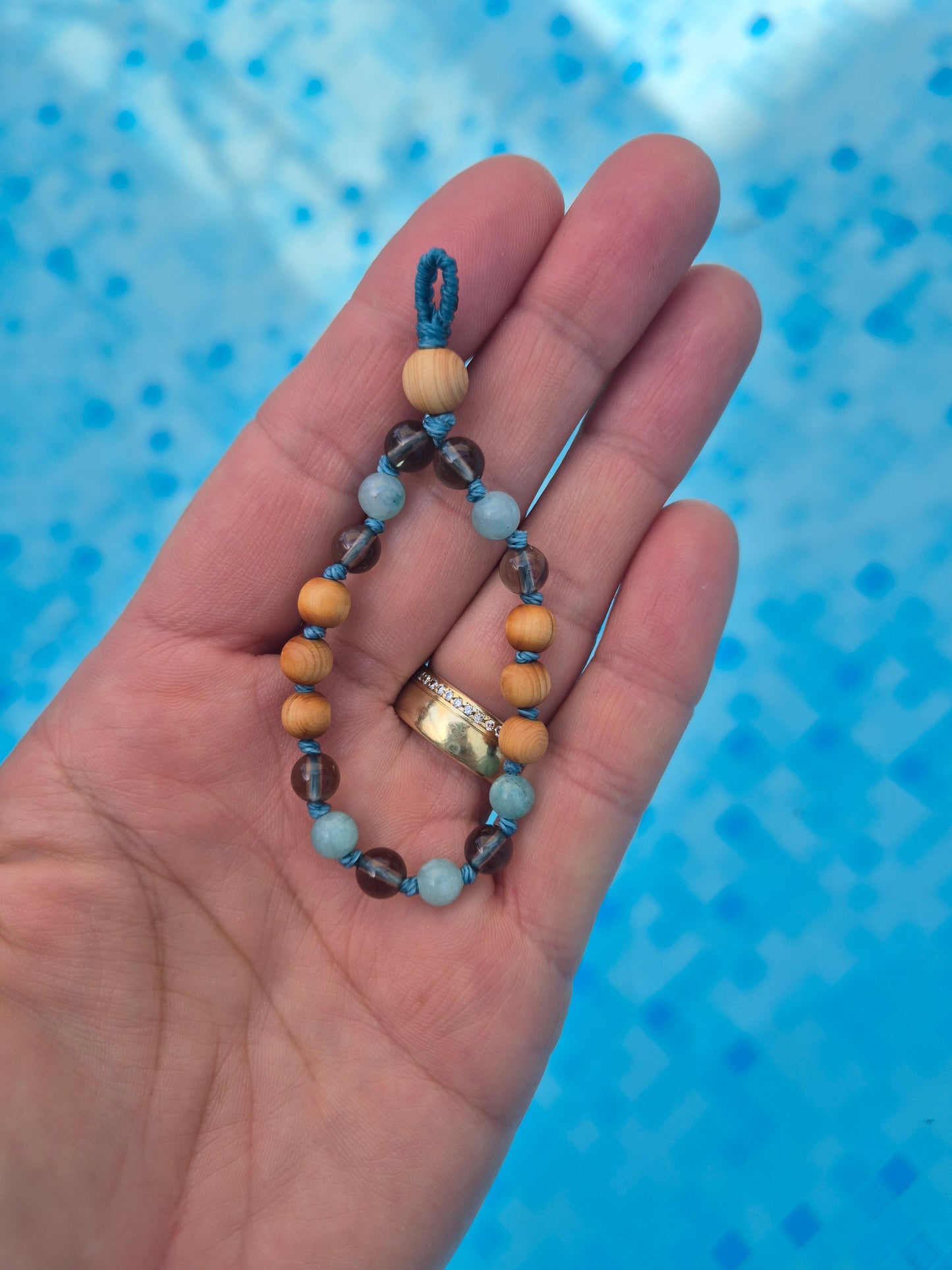Micro-Mala – dein Mini-Ritual für Achtsamkeit mit Edelstein/Zedernholz MIX&MATCH !!!GRATIS CHARM SOLANGE DER VORRAT REICHT!!!